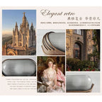 Outdoor Wall Sconces Light Fixtures: Grid Oval with Frosted Glass for Porch Patio.