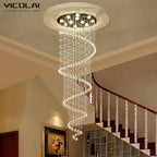 Crystal LED Ceiling Chandelier: Elegant Lighting for Home Decor & Living Spaces
