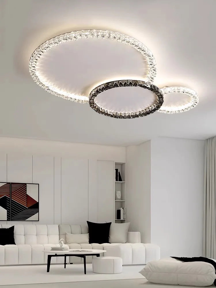 Crystal Ceiling Lights LED Chandelier for Living Room Bedroom