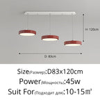 Circular Modern Chandelier Pendant Light Dimmable Indoor Lamp for Dining & Kitchen Island