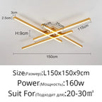 Modern Minimalist LED Ceiling Strip Lights for Living Room, Kitchen, Bedroom