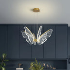 Modern LED Butterfly Chandelier: Elegant Lighting Fixture for Home Decor and Ambiance