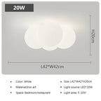 Nordic White Ball Chandelier Pendant Light for Stylish Home Decor