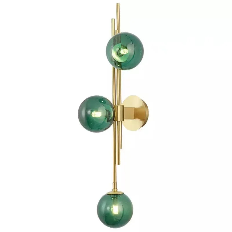 Modern Glass Ball Wall Lamp for Living Room, Study, Bedside, Loft, Bathroom