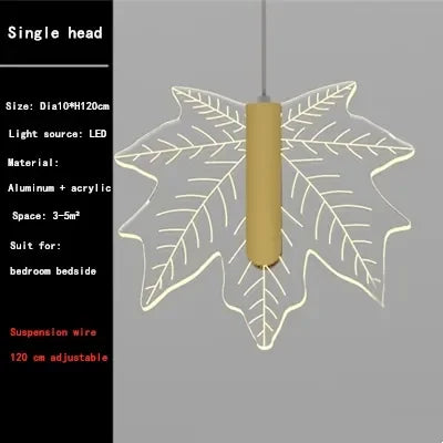 Luxury Maple Leaf Staircase Pendant by - Duplex Villa Chandelier