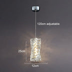 Crystal Pendant Light Small Chandelier for Bedroom Living Room