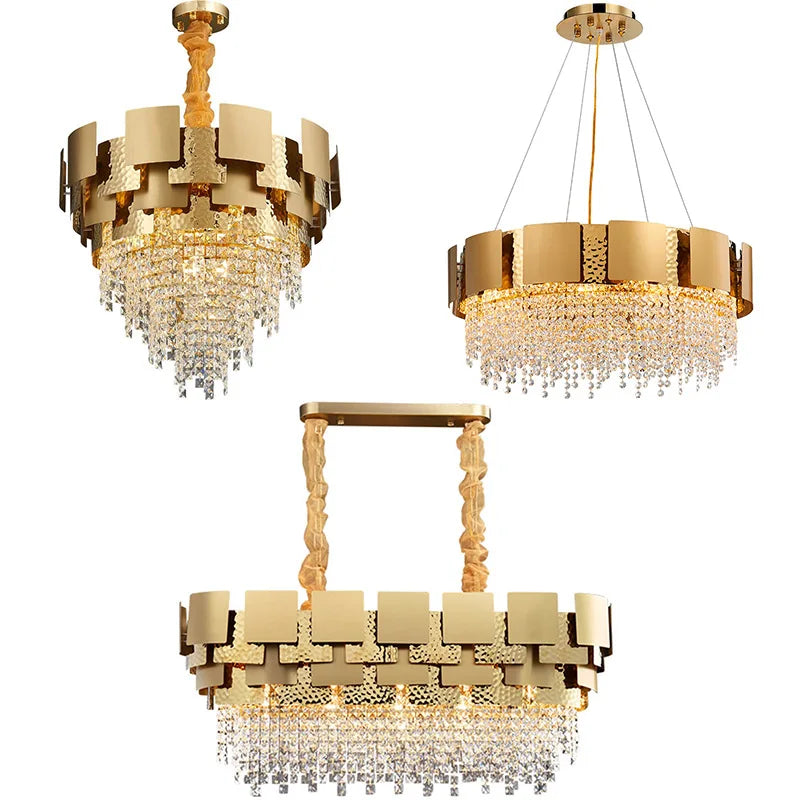 Crystal Chandelier: Modern Luxury Lighting for Living Room, Dining, and Bedroom
