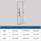 Minimalist LED Wall Light Lamp for Living Room Bedroom TV Stairs Modern Decor