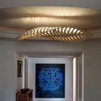 Fish Bone Wood Chandelier: Nordic Wabi Sabi Pendant for Dining Room & Restaurant