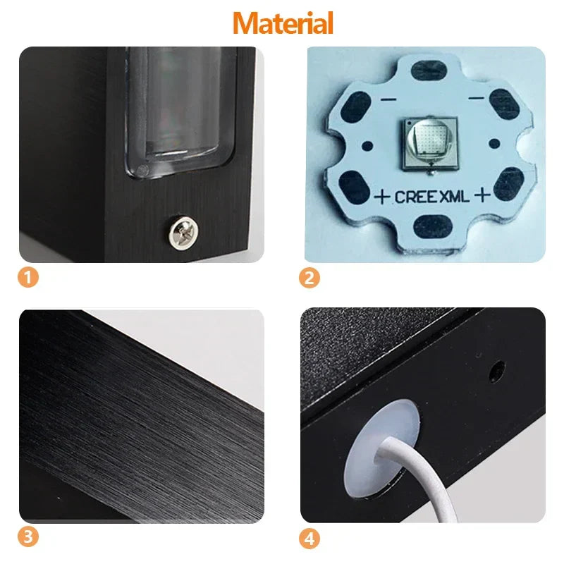 LED Up Down Wall Lamp 6W Aluminum IP65 Indoor Outdoor Light Fixtures