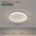 Nordic LED Ceiling Lamp 2023 - Modern Minimalist Bedroom Lighting