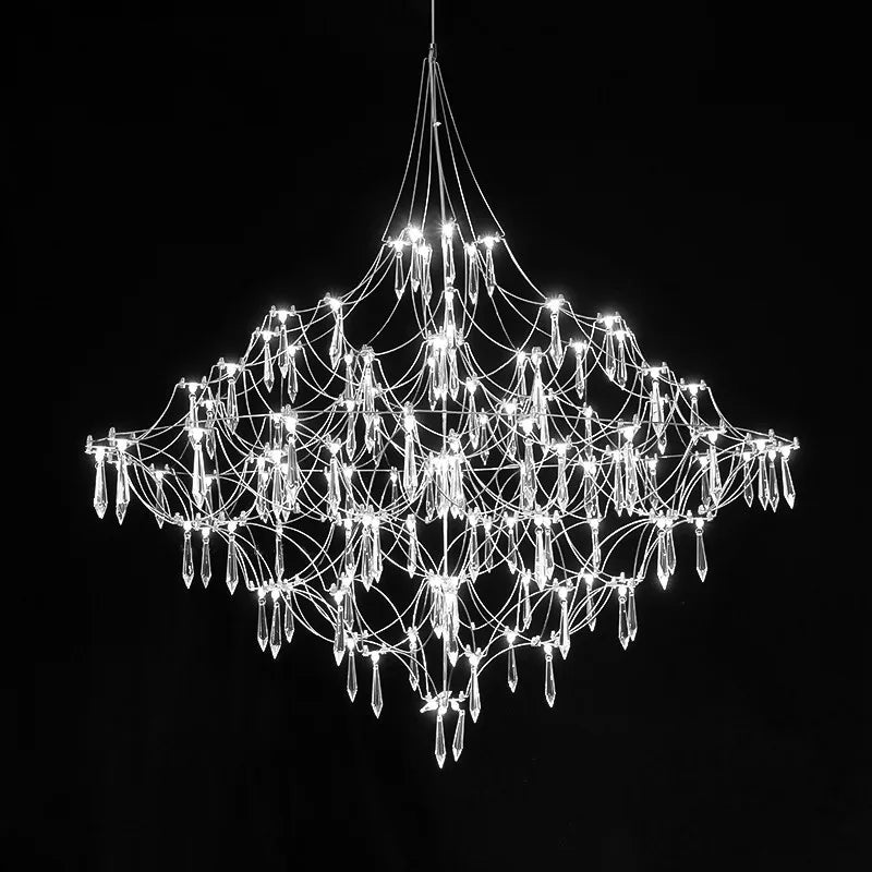 Firefly Crystal Chandelier Modern Suspension Design for Living/Dining/Bedroom