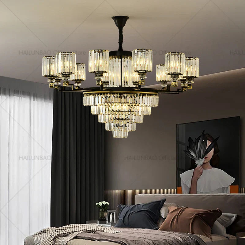 Modern Crystal Chandelier Light for Luxurious Living Spaces