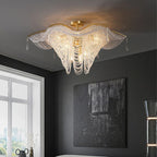 Modern Butterfly Crystal Chandelier Light for Living Room, Dimmable Home Lighting