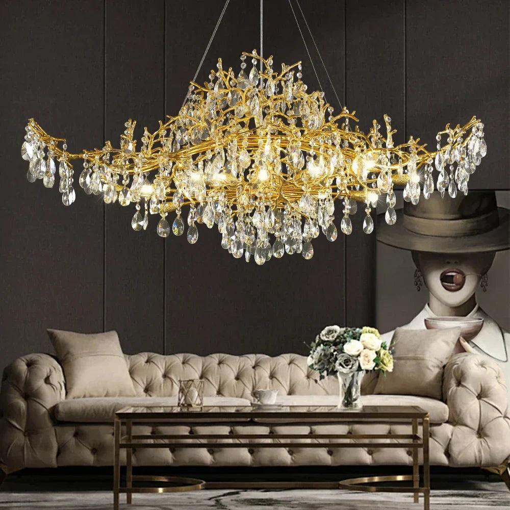 Luxury Luster Indoor Chandelier Lighting for Living Room, Hotel, and Restaurant
