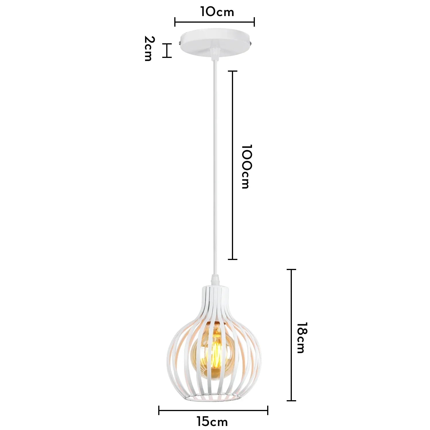 Retro Industrial Pendant Light: Modern Loft Hanging Lamp for Home Decor and Ceiling Lighting