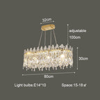 Crystal Ceiling Chandelier: Postmodern Luxury Indoor Lighting for Living Room, Dining Room & Bedroom