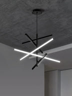 Modern Nordic Stripes LED Pendant Chandelier for Living, Dining, Bedroom & Loft