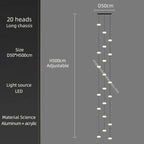 Modern Nordic LED Ceiling Chandelier for Home Living Room Staircase Lighting