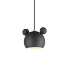 Cartoon Mouse Pendant Light: Nordic Iron Hanging Lamp for Children's Room, LED Lighting Fixtures