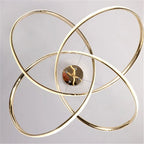 Gold Ring Chandeliers for Modern Dining Room Luxury Bedroom Lighting