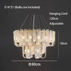 Dimmable LED Copper Ceiling Chandelier for Luxurious Living Room Lighting