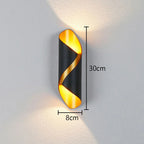 Modern Nordic Aluminum LED Wall Lamp for Living Room Bedroom Bedside Sconce