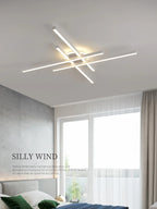 Minimal Line Ceiling Lamps: Modern Nordic Design for Living Room and Bedroom