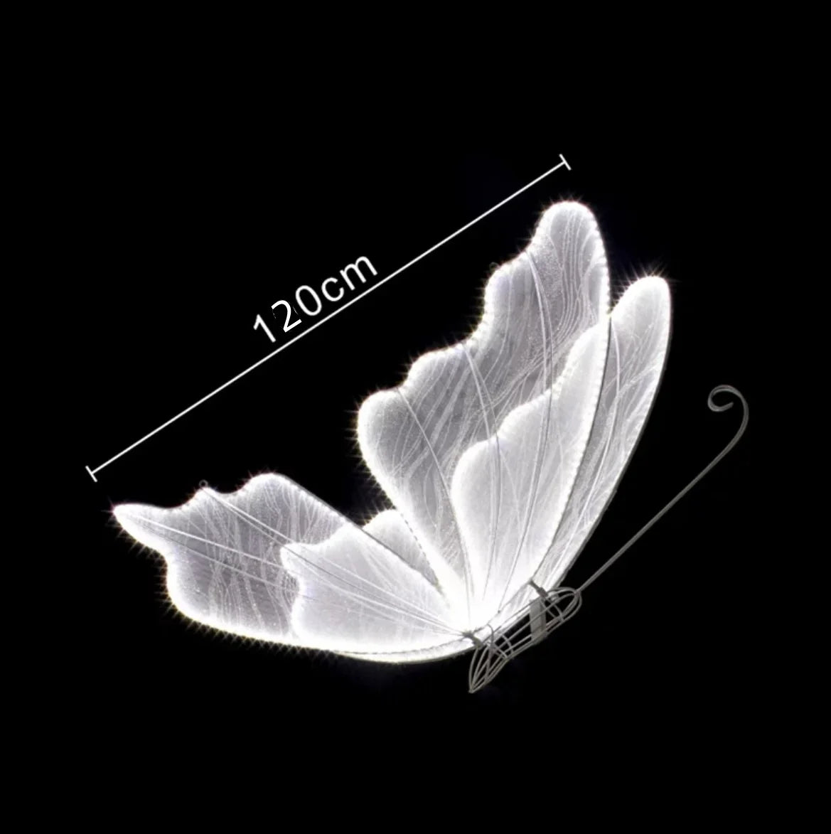Romantic LED Butterfly Ceiling Lights for Wedding Party Stage Decor
