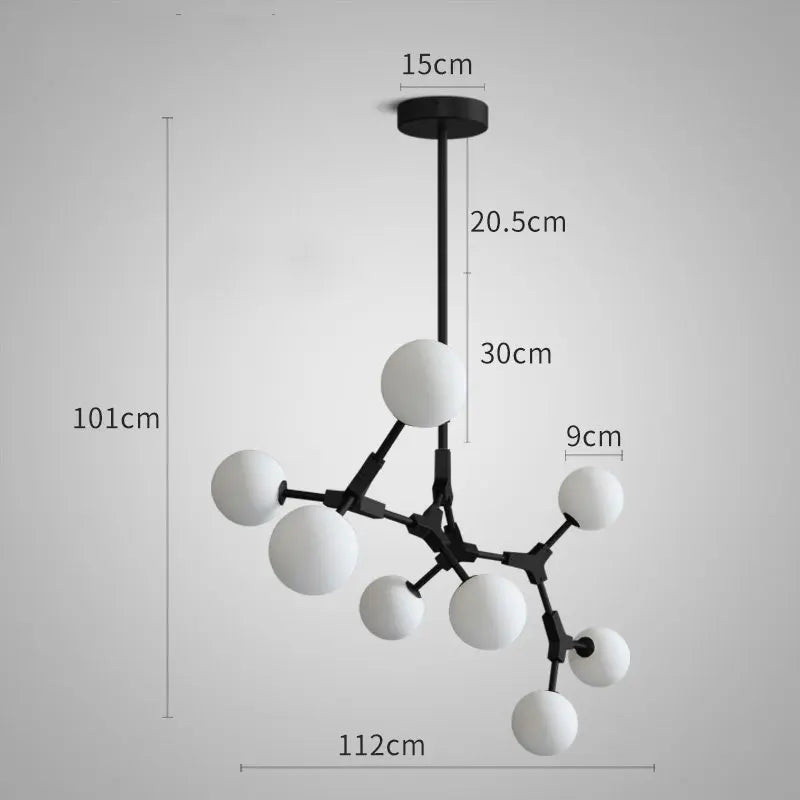 Iron Magic Molecular Pendant Lights for Living Room Dining Room Decor