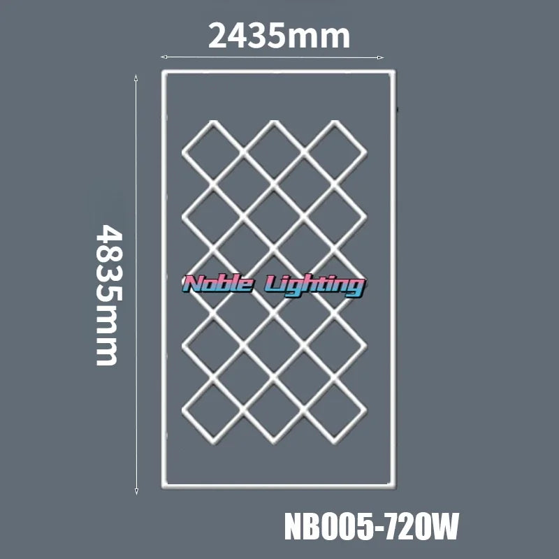 Honeycomb LED Ceiling Light for Car Showroom and Workshop