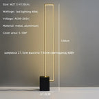 Modern Black LED Floor Lamp with Foot Switch
