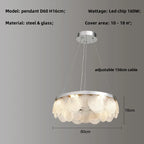 Modern Chrome Steel Ceiling Chandelier: Stylish LED Ceiling Lights for Living Room Décor