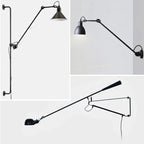Metal Long Arm Rocker Wall Lamp for Living Room Bedroom LED Reading Lights