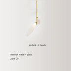 Elegant Glass LED Pendant Light for Living, Dining, Bedroom, Bar - Nordic Minimalist Design