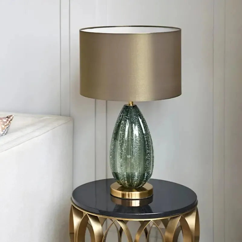 Felicia Glass Table Lamp: Bauhaus Design for Simple Bedroom Lighting