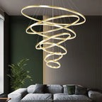 Modern LED Chandelier Ring Pendant Light for Living Room Attic Stairwell