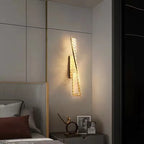 Dimmable Crystal Wall Sconce | Luxury Gold Steel Light Fixture