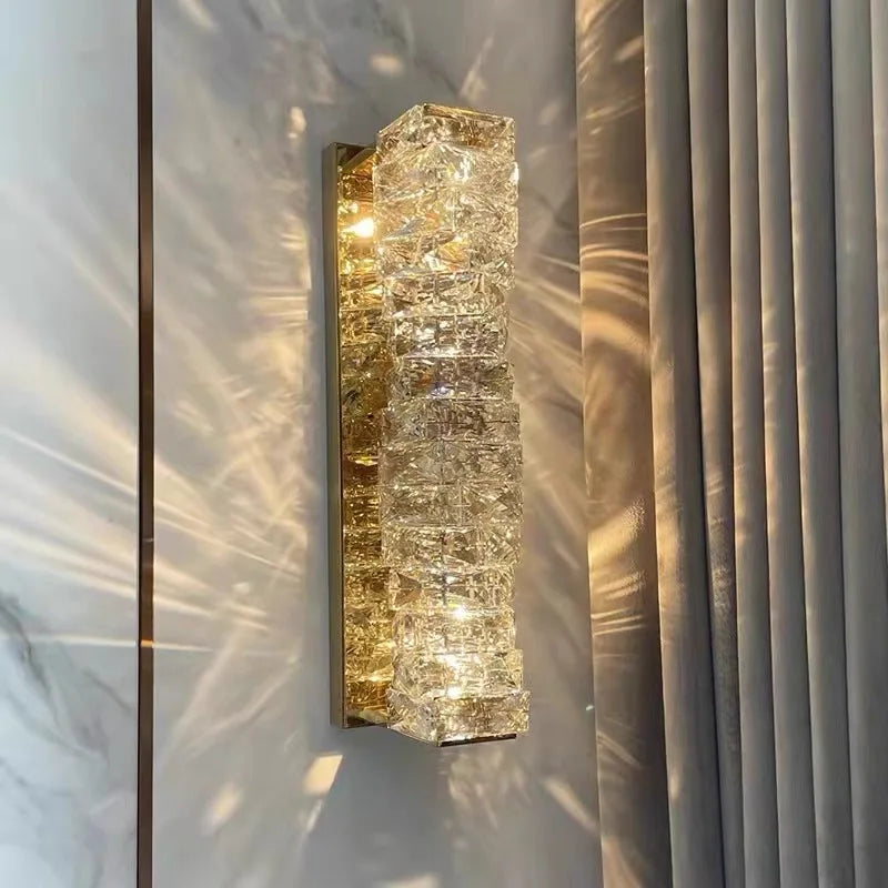 Crystal Wall Sconce: High-Quality LED Wall Lamp for Bedroom, Living Room Decor