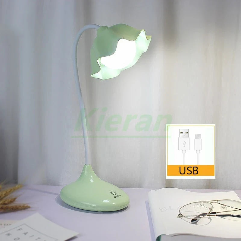 Lotus Floor Lamp: Modern LED Desk Lamp for Bedroom Study Living Room