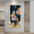 Gold Fish LED Picture Wall Light for Home Decor & Bedroom Aisle