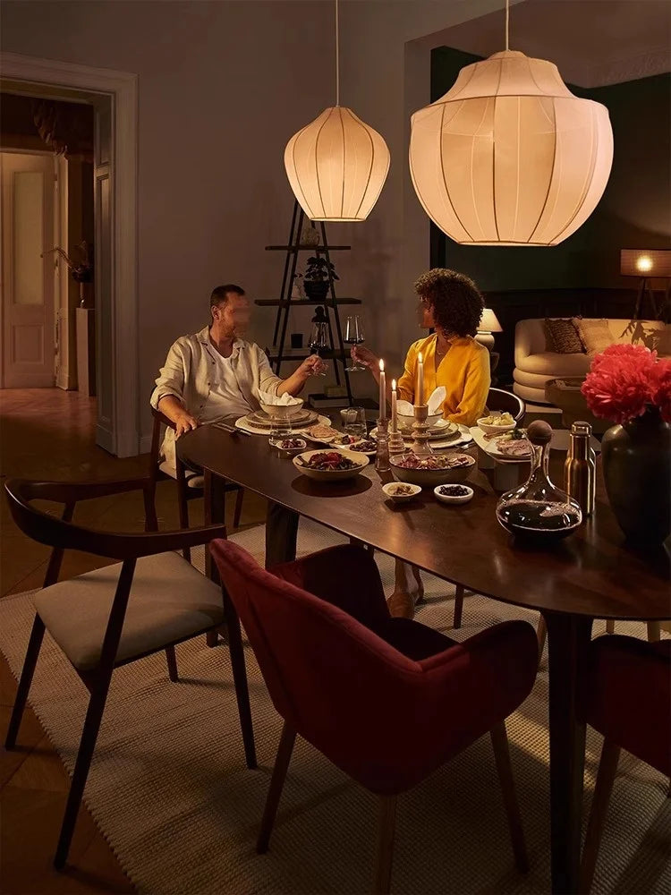 Nordic Fabric Pendant Lights Minimalism by - Stylish Hanging Lamp for Home Decor