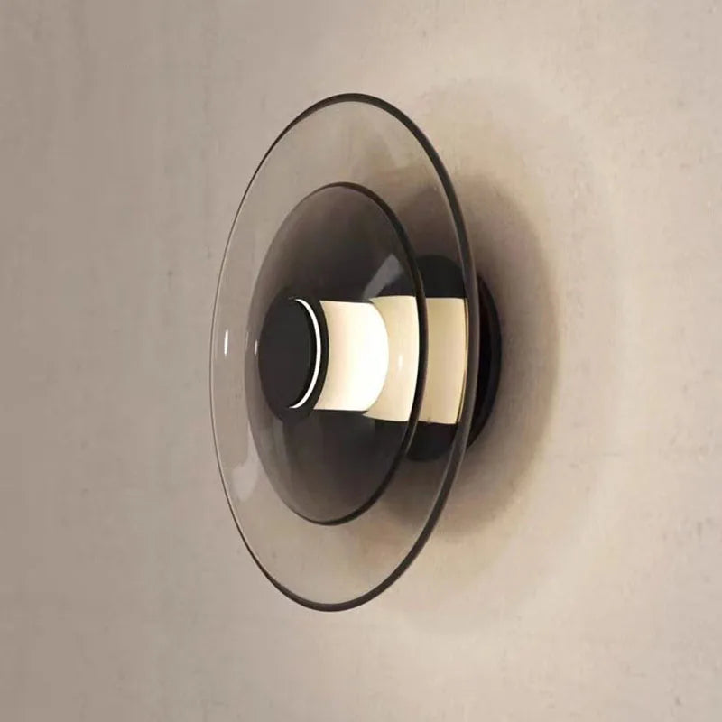 Glass Wall Lamp: Nordic Minimalist LED for Dining, Living, Bedroom