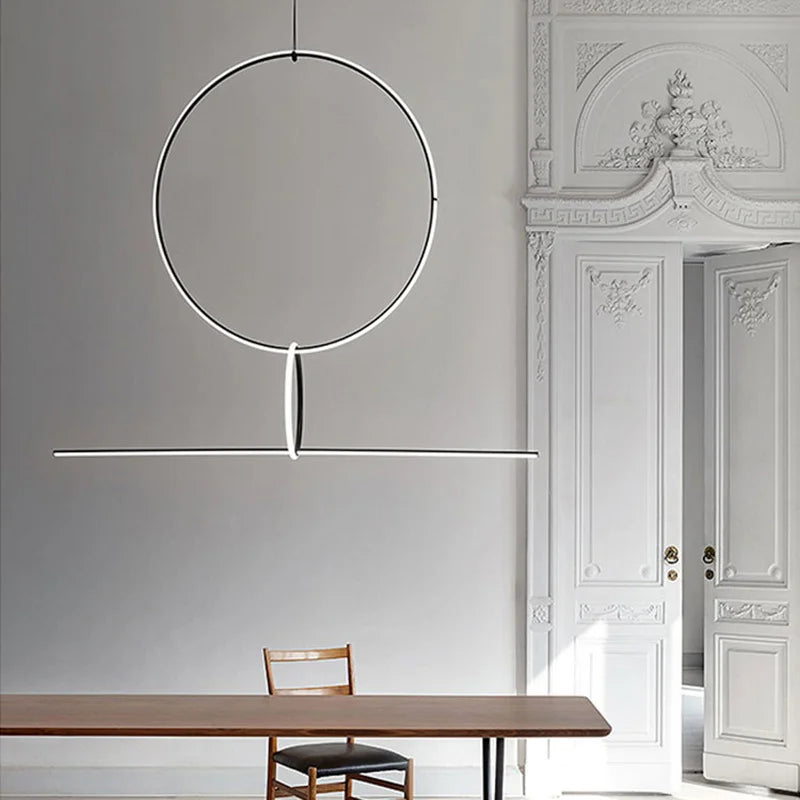 Minimalist Geometric LED Pendant Island Lighting