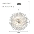 Dandelion Chandelier LED Pendant Lamp for Dining Room Bedroom Shops