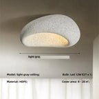 Wabi Sabi E27 Ceiling Chandelier for Home Art Deco Lighting