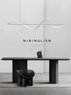 Minimalist Curve LED Pendant Light for Dining Room, Bar, Kitchen - Home Decor Fixtures