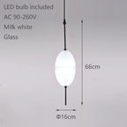 Night Flow Teardrop Glass Pendant Light in Blue - Italian Design Replica