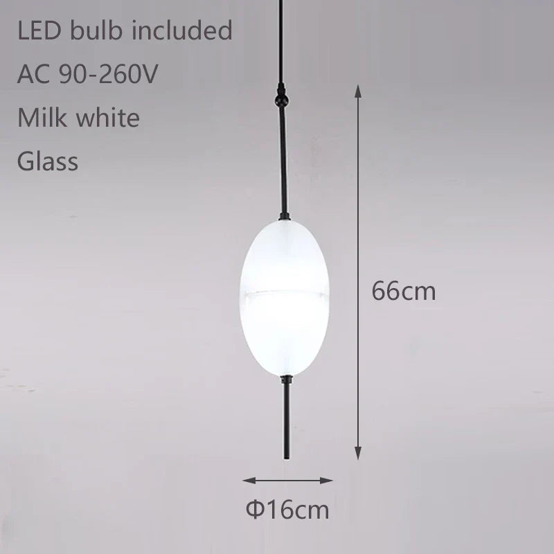 Night Flow Teardrop Glass Pendant Light in Blue - Italian Design Replica