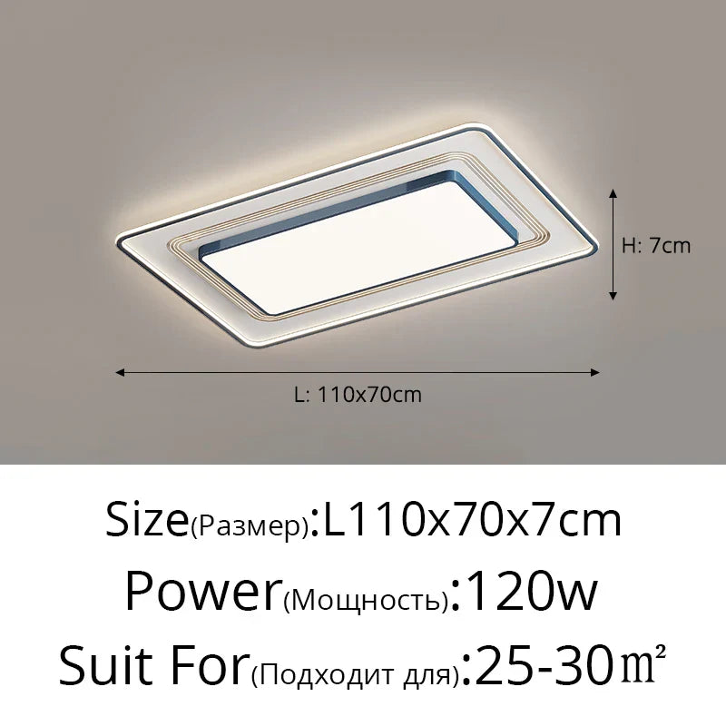 LED Ceiling Light with Remote Dimming for Modern Nordic Home Decor